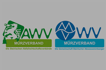Abwasserentsorgung-Logo mit Hintergrund