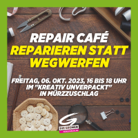 Repair Café - reparieren statt wegwerfen